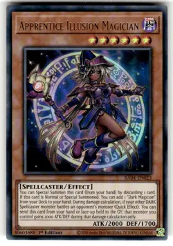 Yugioh! Apprentice Illusion Magician - RA04-EN023 - Ultra Rare - 1st Edition Nea - Image 1