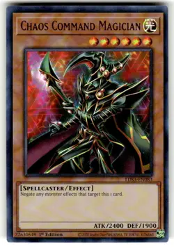 Yugioh! Chaos Command Magician - LDS3-EN083 - Ultra Rare - 1st Edition Near Mint - Image 1