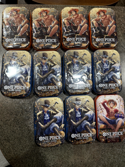 Bandai Namco One Piece Tin Pack Set Vol. 2 Tins lot of 11- all sealed packs - Image 1