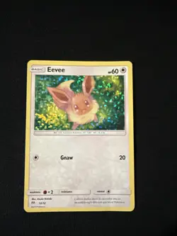 McDonald's Eevee 12/12 Promo Holo Pokemon Card 2019 Damaged - Image 1