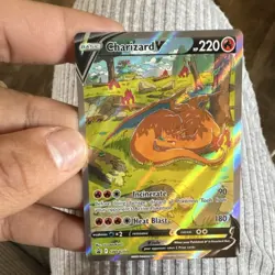 Pokemon Charizard V SWSH260 Full Art Promo Holo Sword & Shield Card - Image 1