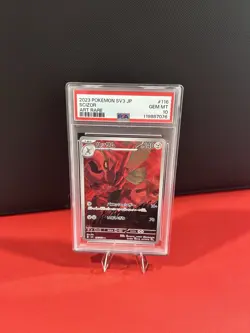 Pokemon TCG Scizor 2023 Ruler of The Black Flame JP SV3 Card 116/108 PSA 10 - Image 1