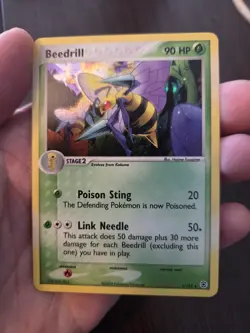 Beedrill 2004 EX FireRed & LeafGreen Holo Card #1/112 Stage 2 Rare Holo LP - Image 2