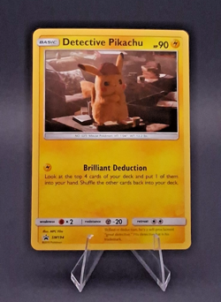 Detective Pikachu SM194 Promo Holo Rare 2019 Movie Promo Pokemon TCG Card NM/LP - Image 1