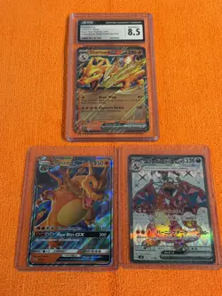 Charizard ex 125/108 Pokemon Card:Ruler of the Black Flame (Japanese) NM & EXTRA - Image 1