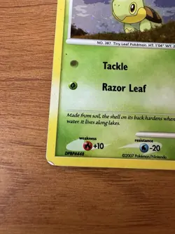 Pokemon Diamond & Pearl Turtwig Cosmos Holo Common Card 103/130 HP - Image 2