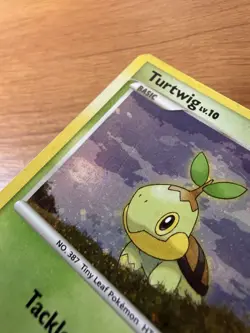 Pokemon Diamond & Pearl Turtwig Cosmos Holo Common Card 103/130 HP - Image 3