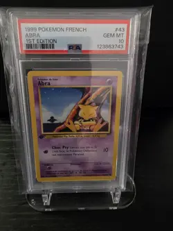 PSA 10 1999 POKEMON FRENCH | 1ST EDITION ABRA 43 - Image 1