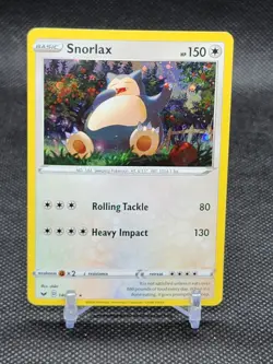 2020 Pokemon Snorlax Cosmos Holo | 140/202 | Rare Promo | SWSH Base Set - Image 1