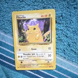 Pokemon Pikachu Base Set 58/102 40 HP 1999 Wizards of the Coast - Image 1