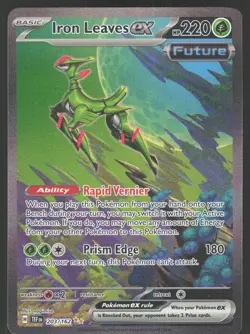 Iron Leaves ex 203/162 SIR Pokemon TCG Temporal Forces NM - Image 1
