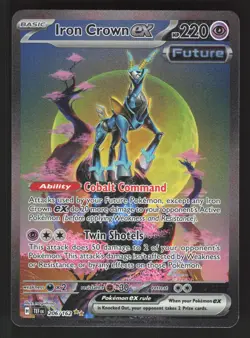 Iron Crown ex 206/162 Pokemon TCG SV05: Temporal Forces NM - Image 1
