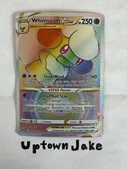 Pokemon Brilliant Stars Whimsicott VSTAR Rainbow Ultra Rare Card 175/172 - Image 1