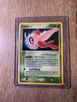 Celebi Gold Star Crystal Guardians Holo Rare Pokemon 100/100 - Image 1