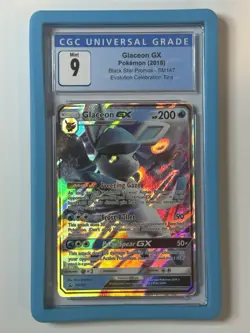 Glaceon GX Black Star Promo SM147 CGC 9 Pokemon - Image 1