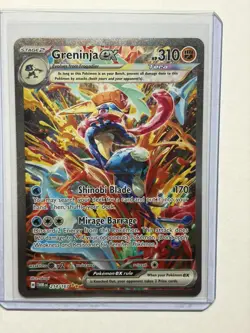 Pokemon TCG Greninja Ex 214/167 Special Illustration Rare Twilight Masquerad LP+ - Image 1