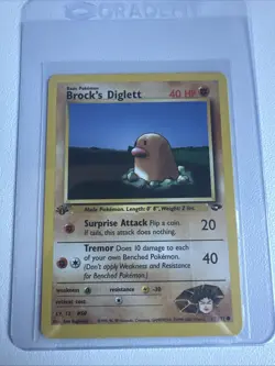 Brock’s Diglett 1st Edition Gym Challenge 67/132 WOTC Vintage Pokemon 1999 - Image 1