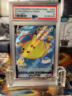 Pokemon PSA 10 Flying Pikachu VMAX Celebrations Full Art - Image 1
