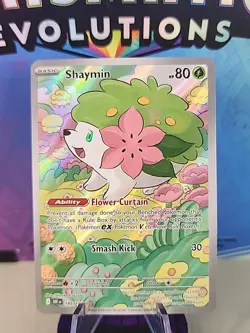 2025 Pokemon Shaymin Full Art Holo Destined Rivals #185/182 - Image 1