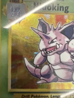Pokemon TCG Nidoking Base Set Unlimited Holo 11/102 WOTC VTG 1999 MP/HP - Image 2