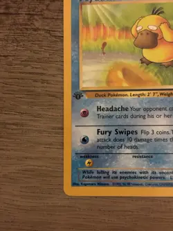 Pokemon TCG Psyduck Base Set 1st Edition Wizards Common 53/62 English 1999 - Image 2
