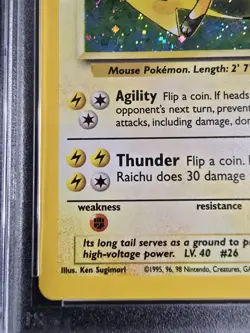 2000 Pokemon Game Base II #16 Raichu Holo PSA 5 - Image 5