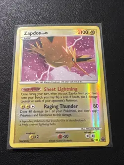 Zapdos LV.45 Diamond And Pearl Reverse HOLO Pokemon TCG 14/100 NM Raw Ungraded - Image 2