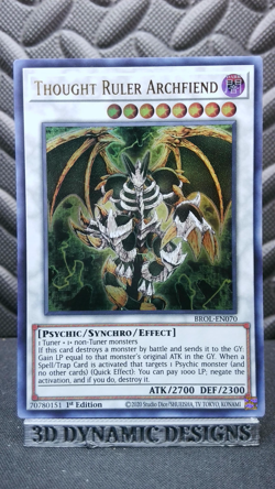 | Yugioh Thought Ruler Archfiend BROL-EN070 1st Edition Ultra Rare NM 🔥 | - Image 1