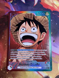 One Piece Carrying On His Will Monkey.D.Luffy (001) (Alternate Art) OP-13-001 NM - Image 1