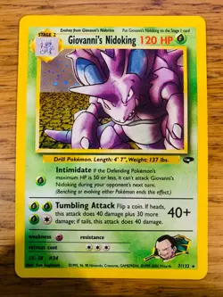Giovanni's Nidoking (7/132) Holo Gym Challenge Pokemon Card! FREE P&P! - Image 2