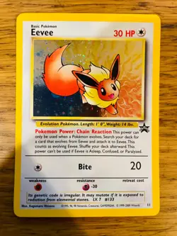 Eevee No.11 WOTC Black Star Promo Pokemon Card! FAST & FREE P&P! - Image 2