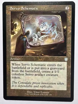 Servo Schematic (Retro) [The Brothers' War Commander] Magic MTG NM - Image 1