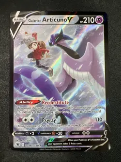 Pokemon Galarian Articuno V TG16/TG30 Astral Radiance Trainer Gallery - Image 1