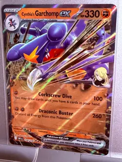 Cynthia's Garchomp ex 104/182 Sv10: Destined Rivals Holo Pokemon - Image 1