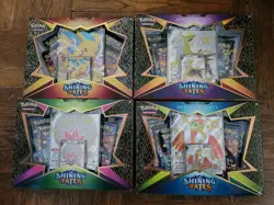 Pokemon Shining Fates Shiny Boltund V, Eldegoss V, Cramorant, Pikachu V Lot of 4 820650809828 - Image 1