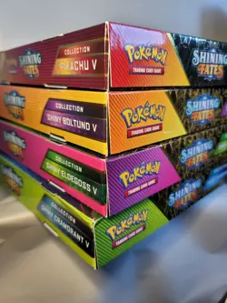 Pokemon Shining Fates Shiny Boltund V, Eldegoss V, Cramorant, Pikachu V Lot of 4 820650809828 - Image 5