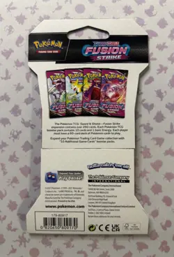 Pokemon TCG Sword & Shield Fusion Strike Sleeved Booster Pack Sealed (Lot of 4) - Image 4