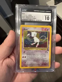 2000 Pokemon League Mew - Black Star Promo Holo Foil #9 - CGC 10 Gem Mint - Image 3