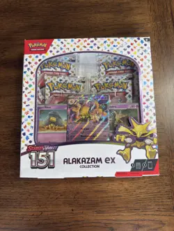 Pokemon TCG Scarlet & Violet 151 Alakazam EX Collection Box Sealed (View Pics) - Image 1