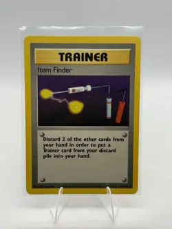 Pokemon TCG Base Set Trainer Item Finder #74/102 Unlimited Rare - Image 1