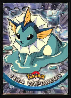 Vaporeon #134 Pokemon 2000 Topps TV - Image 1