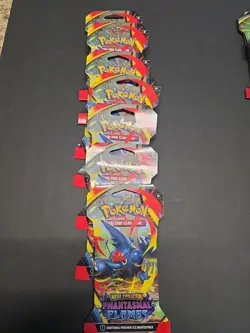 Pokemon TCG Mega Evolution Phantasmal Flames Sleeved Booster Pack (20) Packs - Image 2