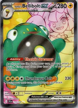Ionos Bellibolt Ex 172/159 Pokemon Journey Together Ultra Rare NM - Image 1