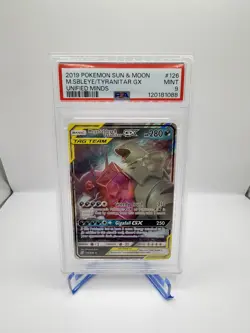 Mega Sableye & Tyranitar GX Tag Team #126/236 Pokemon Unified Minds PSA 9 Mint - Image 1
