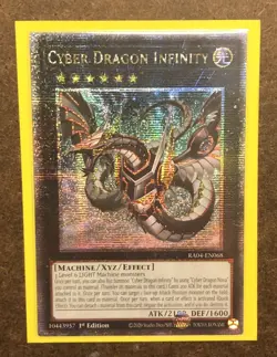 Yugioh - Cyber Dragon Infinity RA04-EN068 (Alt Art) - Quarter Century - 1st - NM - Image 1