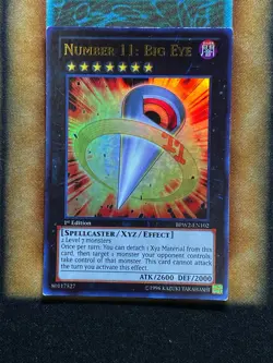 Yugioh Number 11: Big Eye BPW2-EN102 Ultra Rare 1st Ed MP - Image 1