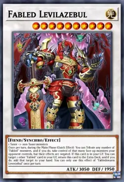 Yugioh Fabled Levilazebul BLMM-EN014 1st Edition Secret Rare NM Presale - Image 1