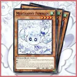 YuGiOh Mulcharmy Fuwalos x3 Great Card 1st Edition - Image 1