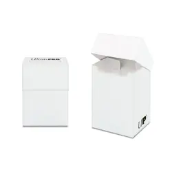 Ultra Pro Deck Box For Collectible Gaming Cards WHITE - Holds 80+ Sleeved Cards - Image 2