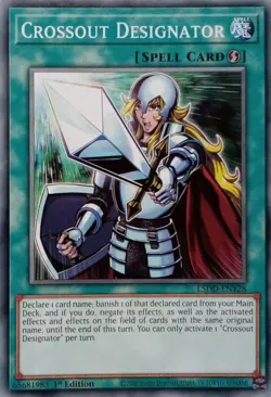 L5DD-ENY28 CROSSOUT DESIGNATOR COMMON 1ST EDITION YuGiOh CARD - Image 1